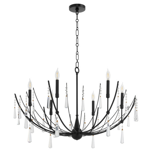 Eloise Six Light Chandelier in Matte Black (19|673659)