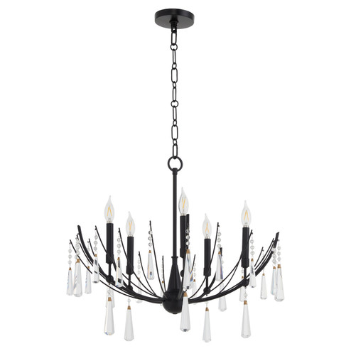 Eloise Five Light Chandelier in Matte Black (19|673559)