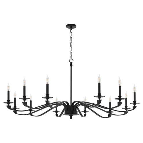 Chantelle 12 Light Chandelier in Matte Black (19|62401259)