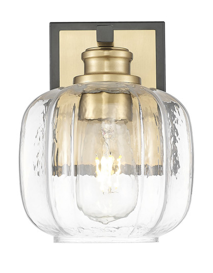 Oxley One Light Wall Sconce in Matte Black and Brass (106|IN40030BK)