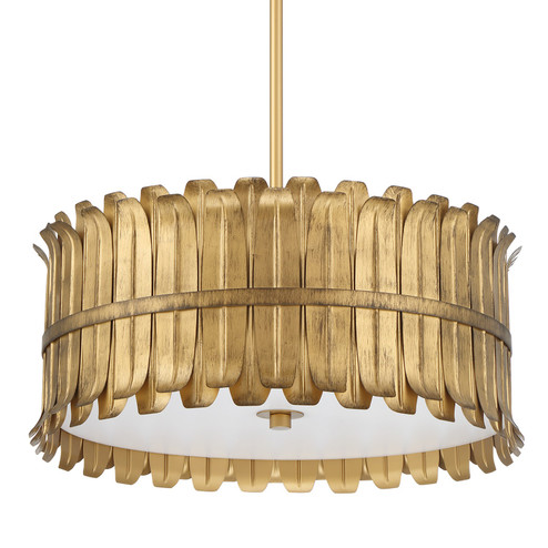 Valdaz Three Light Pendant in Brushed Luxe Gold (47|48259) Valdaz Three Light Pendant in Brushed Luxe Gold (47|48259)