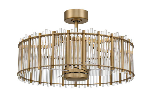 Reveal 24'' Fandelier no Wifi 24'' Ceiling Fan in Satin Brass (46|RVL28SB4NWF)