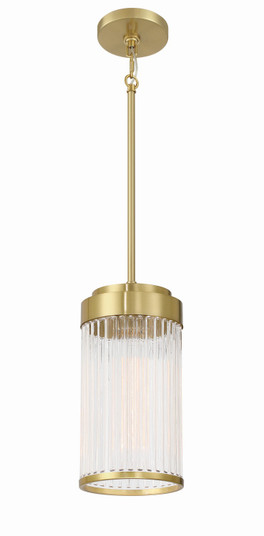 Whittley One Light Pendant in Satin Brass (46|60192SB)