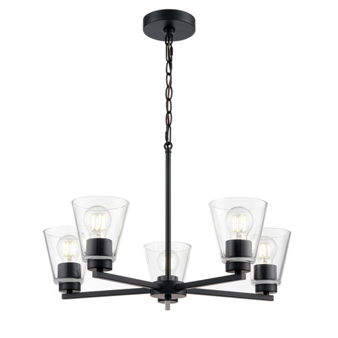Strayhan Five Light Chandelier in Matte Black (59|64105MB)