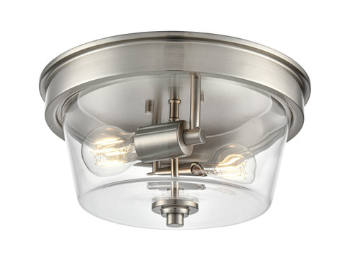 Strayhan Two Light Flush Mount in Brushed Nickel (59|64102BN)