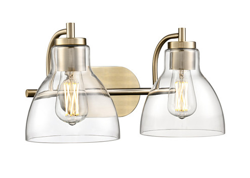 Knightsdale Two Light Vanity in Modern Gold (59|6202MG)
