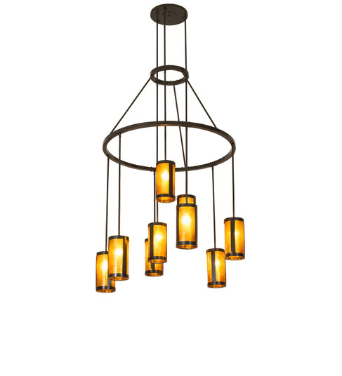 Cartier Nine Light Chandelier in Timeless Bronze (57|284701)