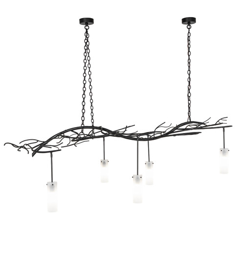 Winter Solstice Five Light Chandelier in Solar Black (57|281707)