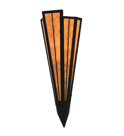 Brum Two Light Wall Sconce in Textured Black (57|255635)