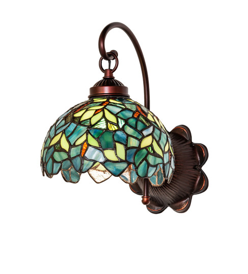 Nightfall Wisteria One Light Wall Sconce in Mahogany Bronze (57|244801)