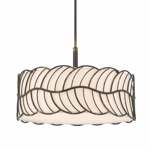Simbolo Five Light Pendant in Antique Black Iron (62|45015PABI)
