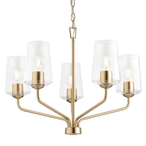 Celino Five Light Chandelier in Champagne Bronze (54|P400442177)