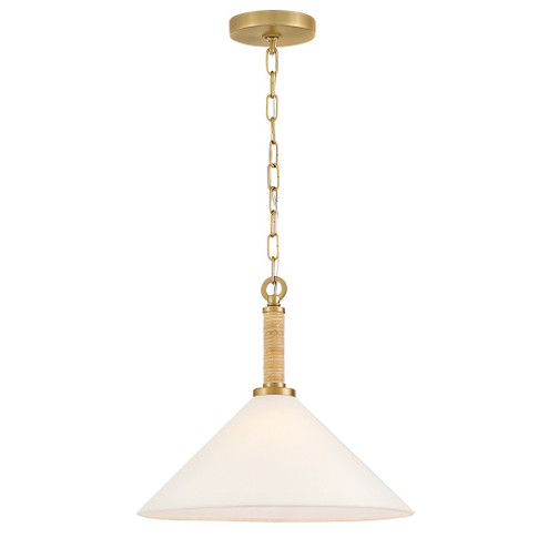 Cove LED Pendant in Lacquered Brass (531|84417LCB)