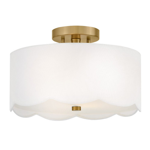 Bliss LED Semi-Flush Mount in Lacquered Brass (531|84381LCB)