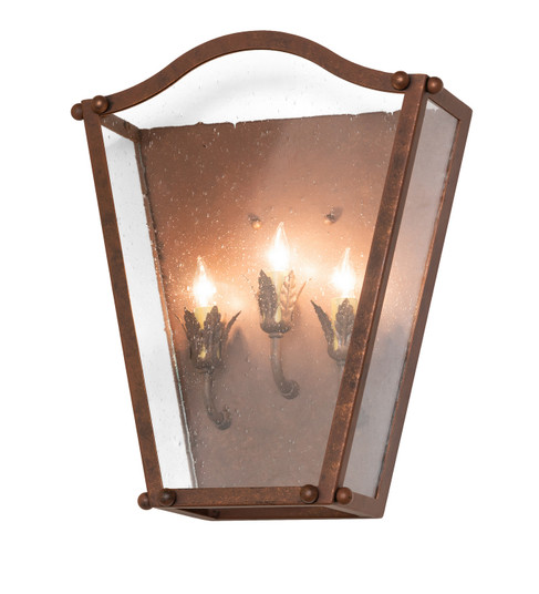 Austin Three Light Wall Sconce in Antique Rust (57|284485)
