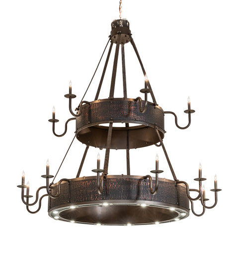 Costello LED Chandelier in Tyler Bronze & Blackened Textured Copper (57|269296)