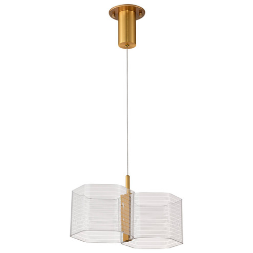 Kenzo LED Mini Pendant in Polished Anodized Bronze (72|622406)