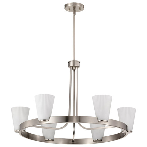 Royale Five Light Chandelier in Brushed Nickel (72|608736)