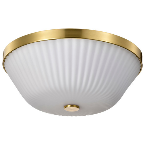Royale Three Light Flush Mount in Burnished Brass (72|608725)