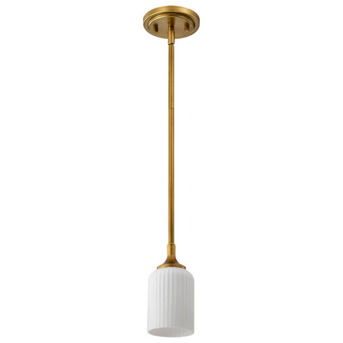 Solara One Light Mini Pendant in Natural Brass (72|608665)