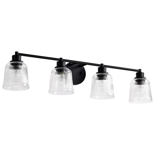 Grayson Four Light Vanity in Matte Black (72|608604)