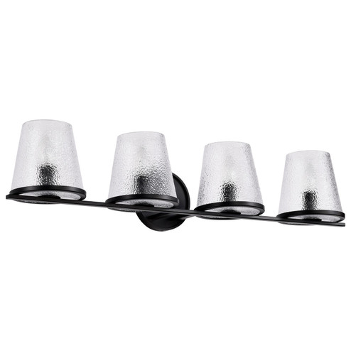 Valentine Four Light Vanity in Black (72|608254)