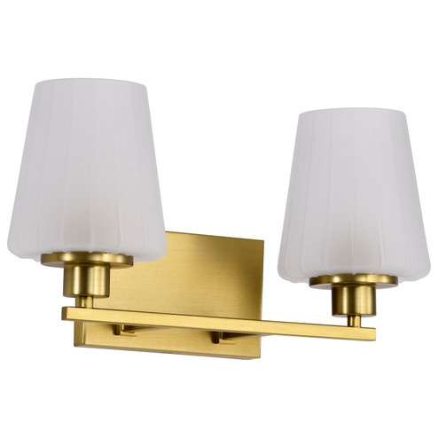 Lune Two Light Vanity in Vintage Brass (72|608232)