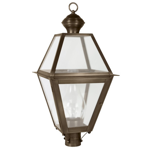 Boston One Light Post Mount in Dark Antique Brass (196|1073DABCIMFST)
