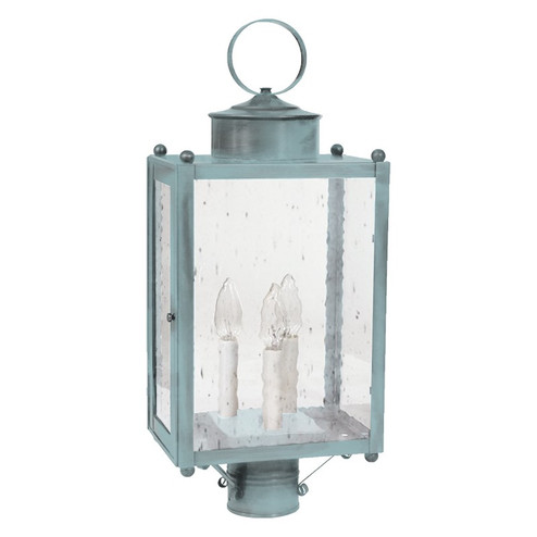 Marlene Three Light Post Mount in Verdi Gris (196|NL8053VGLT3CSG)