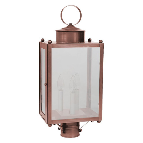 Marlene Three Light Post Mount in Antique Copper (196|NL8053ACLT3FST)