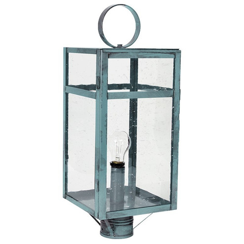 Newport One Light Post Mount in Verdi Gris (196|63953VGMEDCSG)