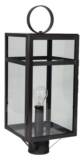 Newport One Light Post Mount in Dark Brass (196|63953DBMEDCLR)