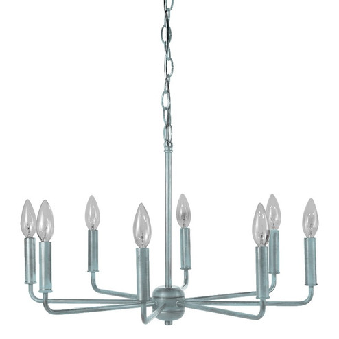 Lexington Eight Light Chandelier in Verdi Gris (196|17832VGLT8)