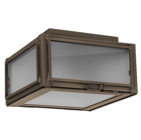 Lexington One Light Flush Mount in Dark Antique Brass (196|17234DABMEDFST)