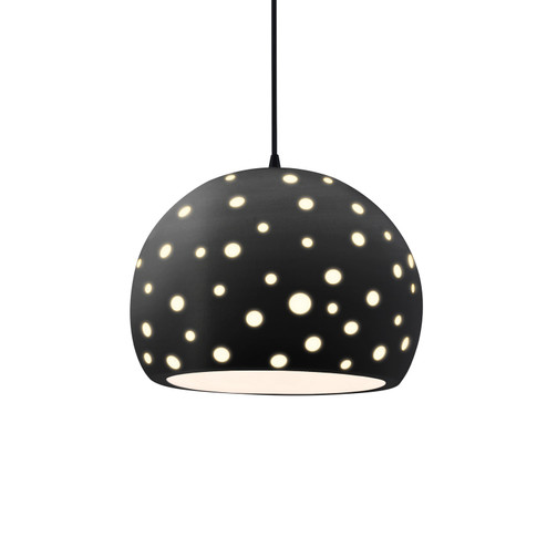 Radiance Collection One Light Pendant in Matte Black (102|CER6585CRBMBLKBKCD)
