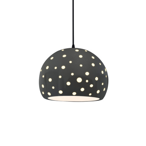 Radiance Collection One Light Pendant in Matte Black (102|CER6583GRYMBLKBKCD)