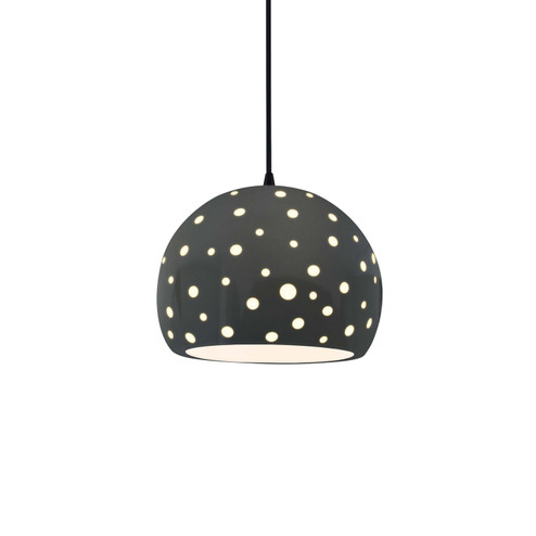 Radiance Collection One Light Pendant in Matte Black (102|CER6580GRYMBLKBKCD)