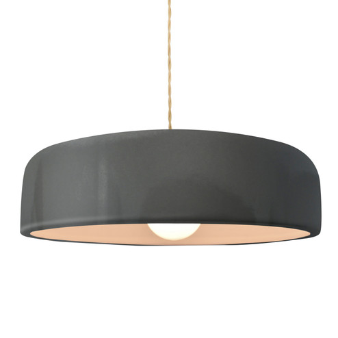Radiance Collection One Light Pendant in Brushed Brass (102|CER6575GRYBRSSBEIGTWST)