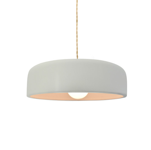 Radiance Collection One Light Pendant in Brushed Brass (102|CER6571MATBRSSBEIGTWST)