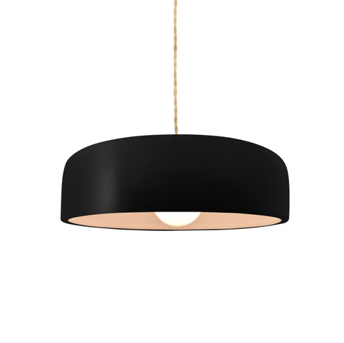 Radiance Collection One Light Pendant in Brushed Brass (102|CER6571CRBBRSSBEIGTWST)