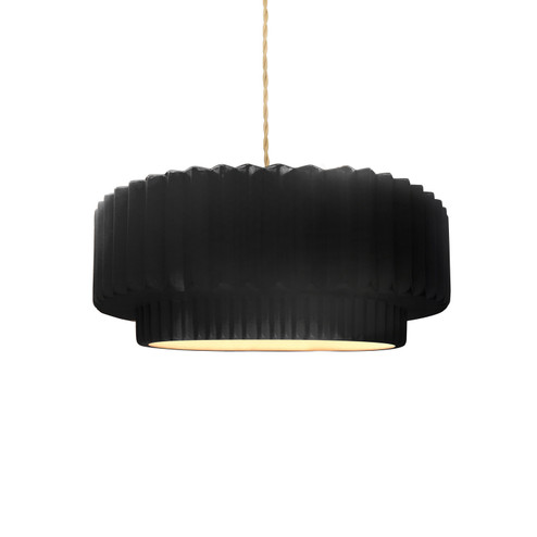 Radiance Collection One Light Pendant in Brushed Brass (102|CER6550BKMTBRSSBEIGTWST)