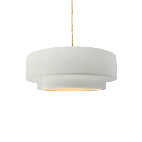 Radiance Collection One Light Pendant in Matte Black (102|CER6540MATMBLKBEIGTWST)