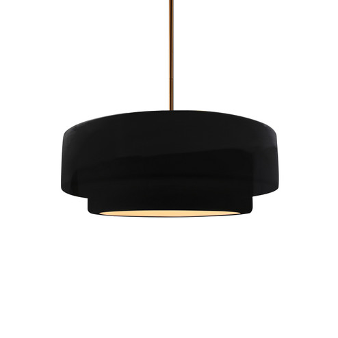 Radiance Collection One Light Pendant in Brushed Brass (102|CER6540BLKBRSSRIGID)