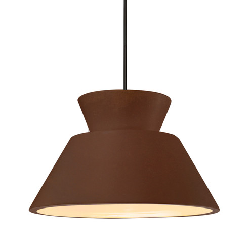 Radiance Collection One Light Pendant in Matte Black (102|CER6423RRSTMBLKRIGID)
