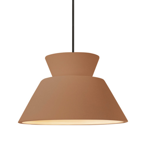 Radiance Collection One Light Pendant in Matte Black (102|CER6423ADOBMBLKRIGID)