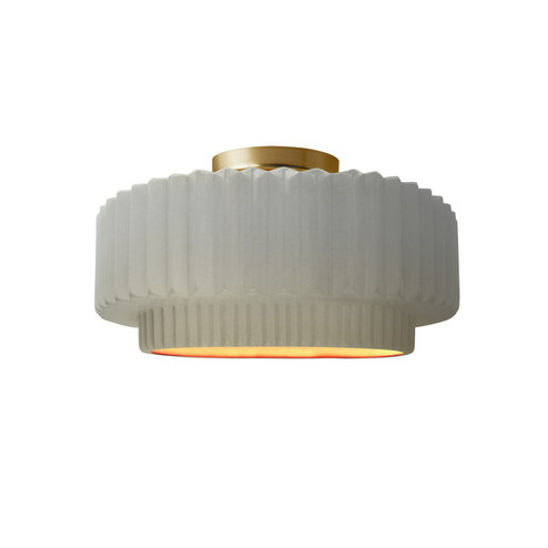 Radiance Collection One Light Semi-Flush Mount in Brushed Brass (102|CER6370MTGDBRSS)