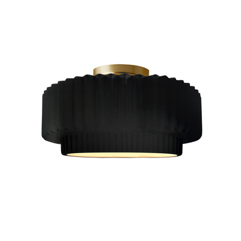 Radiance Collection One Light Semi-Flush Mount in Brushed Brass (102|CER6370CRBBRSS)