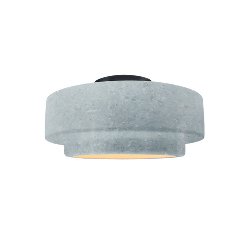 Radiance Collection One Light Semi-Flush Mount in Matte Black (102|CER6360CONCMBLK)