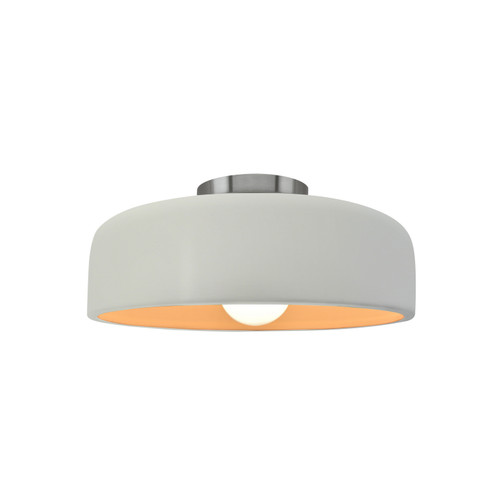 Radiance Collection One Light Semi-Flush Mount in Brushed Nickel (102|CER6340MTGDNCKL)
