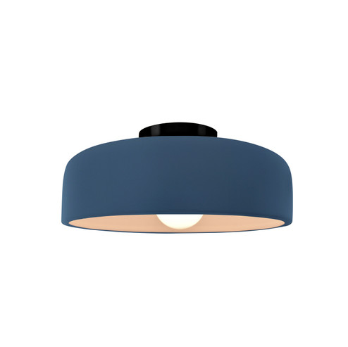Radiance Collection One Light Semi-Flush Mount in Matte Black (102|CER6340MIDMBLK)